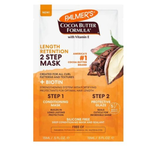 Palmer's Length Retention Masque Capillaire 2 Etapes Cacao et Biotine - 60g