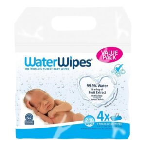 Waterwipes Lingettes Pour Bebes A Base D Eau 4x60u
