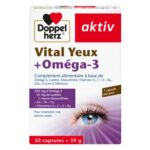 Doppel Herz Aktiv Vital Yeux et Oméga-3 Bonne Vision – 30 Capsules