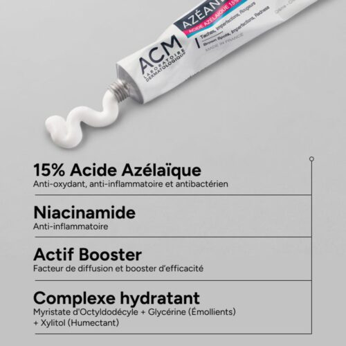 Acm Azeane Creme Acide Azelaique 15 Taches Imperfections Rougeurs 30ml 3