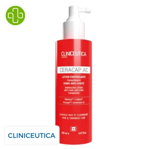Cliniceutica Ceracap AC Lotion Energisante Complément Soins Anti-Chute – 150ml