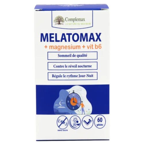 Complemax Melatomax + Magnésium + Vit B6 - 60 Gélules