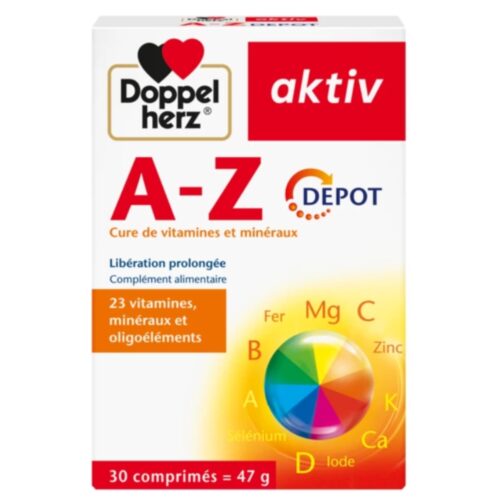 Doppel Herz Aktiv A-Z Depot Cure de Vitamines et Minéraux – 30 Comprimés