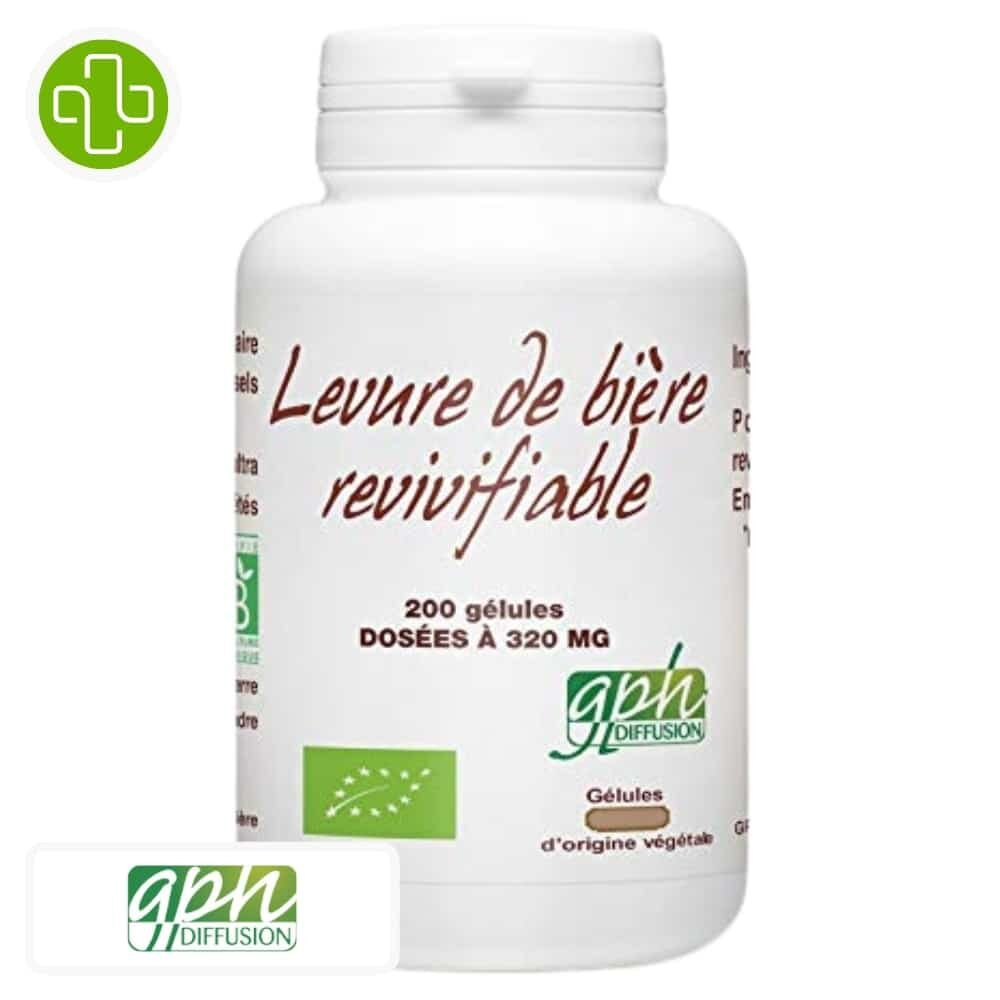 Gph Diffusion Levure De Biere Revivifiable 320mg 200 Gelules