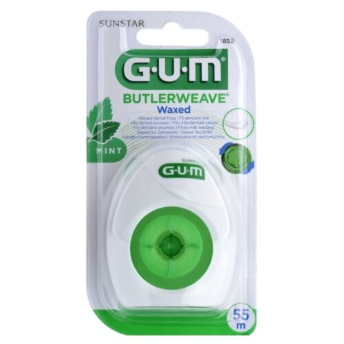 GUM ButlerWeave Mentholé Cire Fil Dentaire