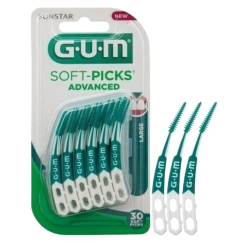 GUM Soft-Picks Advanced Large Brossettes Interdentaires - 30u