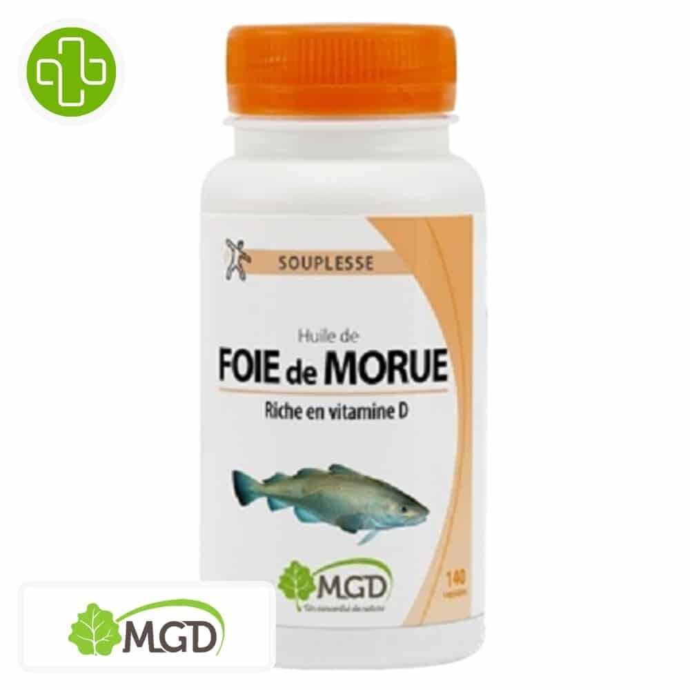 Mgd Nature Souplesse Huile De Foie De Morue 140 Gelules