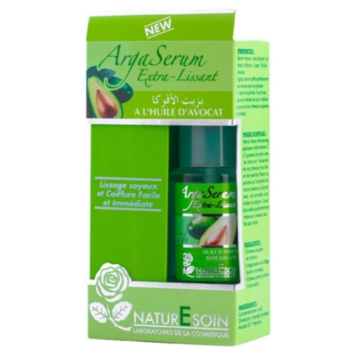 NaturEsoin ArgaSérum Extra Lissant à l'Huile d'Avocat Lissage Soyeux et Coiffure Facile - 50ml
