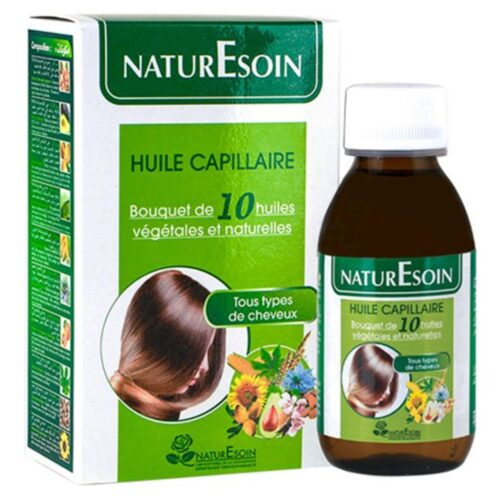 NaturEsoin Huile Capillaire Bouquet de 10 Huiles Végétales et Naturelles - 125ml