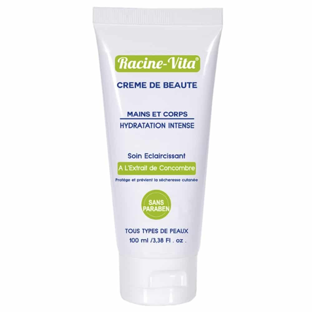 Racine Vita Creme De Beaute Hydratation Intense Soin Eclaircissant Extrait De Concombre 100ml