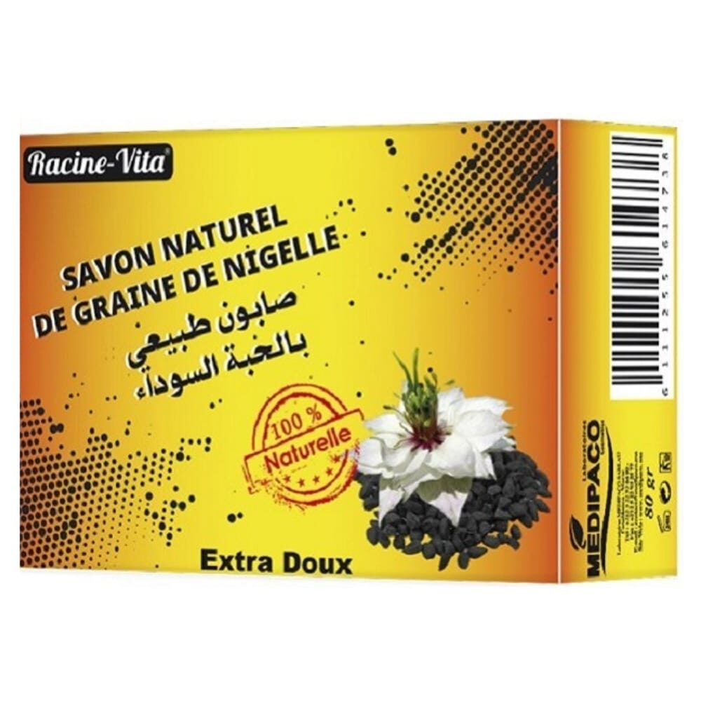 Racine Vita Savon Naturel De Graine De Nigelle Extra Doux 80g