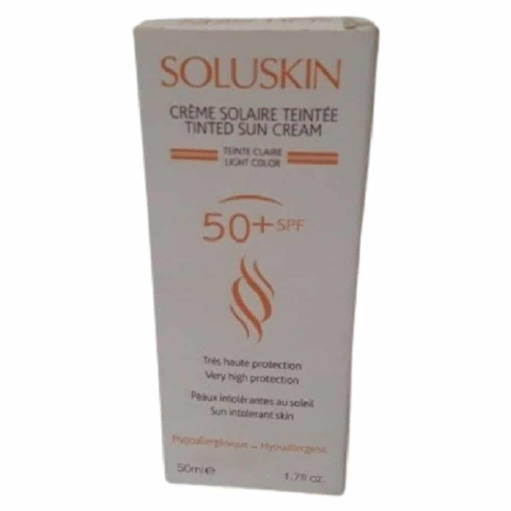 Soluskin Creme Solaire Teinte Claire Spf50 50ml