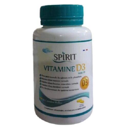Spirit Pharma Vitamine D3 5000 UI - 60 Capsules