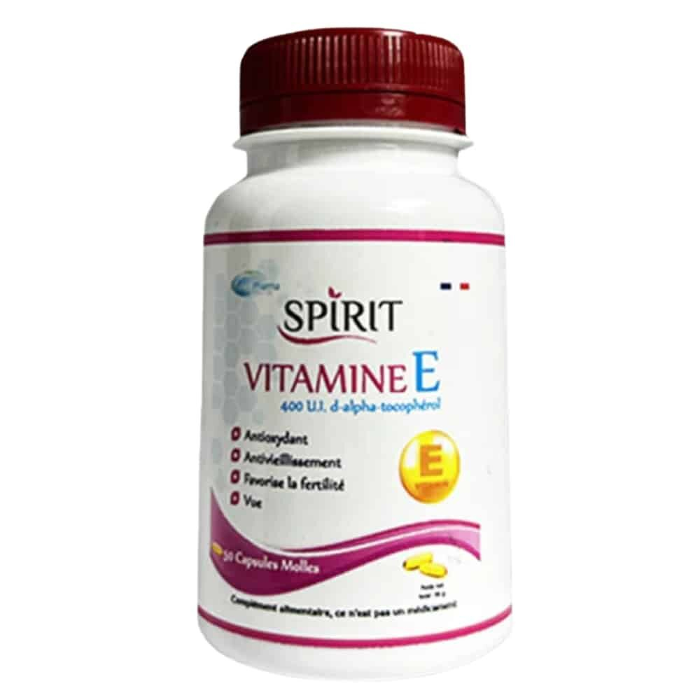 Spirit Pharma Vitamine E 400 Ui D Alpha Tocopherol 50 Capsules