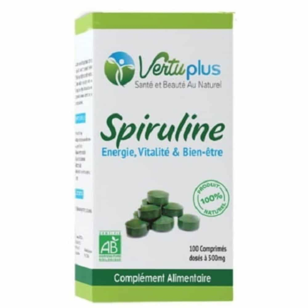 Vertuplus Spiruline Energie Vitalite Et Bien Etre 500mg 200 Comprimes