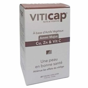 Viticap Ammi Majus Cu Zn Et Vit C Peau En Bonne Sante 60 Gelules