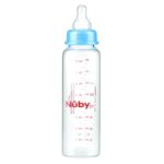 Nuby Biberon en Verre 3Mois+ Bleu - 240ml (ID1179) - 1u