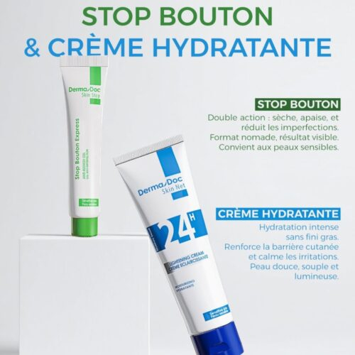 Dermadoc Skin Stop Boutons Express 15ml Creme Eclaircissante 24h 50ml 1u Destockage