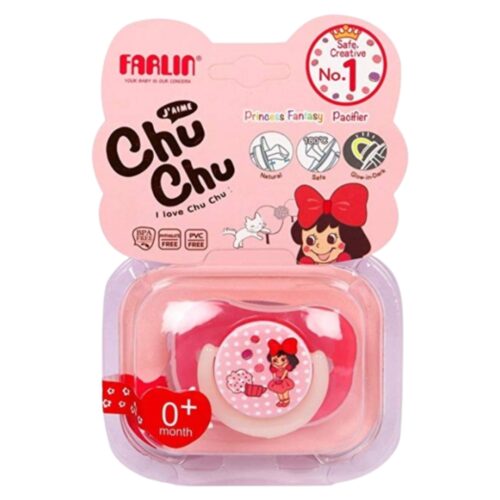Farlin Sucette et Chainette ChuChu 0Mois+ Rose - 1u