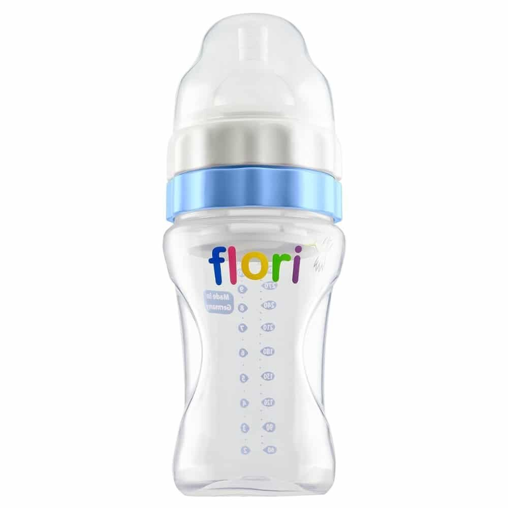 Flori Mix Et Go Biberon Bleu 300ml
