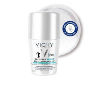 Vichy Deodorant Roll On Invisible Resist Dermo Detranspirant Anti Taches Anti Irritations 72h 50ml 2
