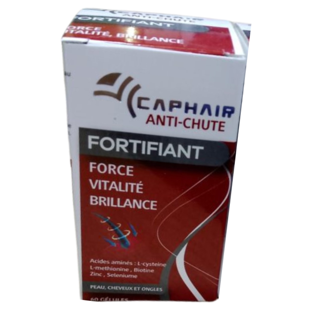 Caphair Complément Capillaire Fortifiant Anti Chute 60 Gélules Maroc