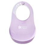 Tommee Tippee Bavoir Avec Fermoir Réglable Mauve - 1u