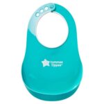 Tommee Tippee Bavoir Avec Fermoir Réglable Turquoise - 1u