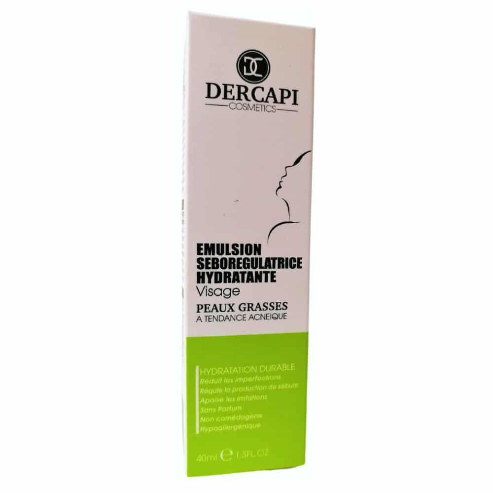 Dercapi Emulsion Seboregulatrice Hydratante Peau Grasse 40ml