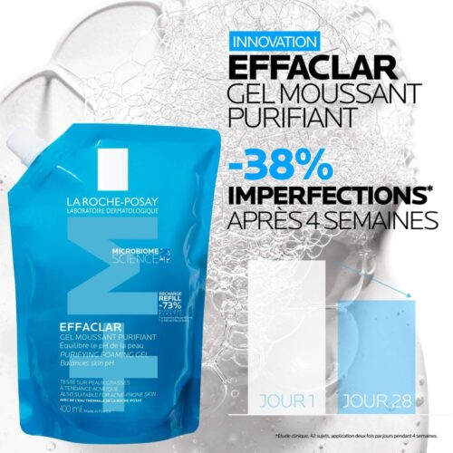 La Roche Posay Effaclar M Gel Moussant Purifiant Ecorecharge 400ml 4