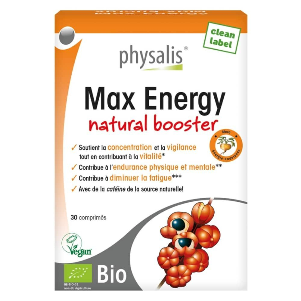 Physalis Max Energy Booster Naturel 30 Comprimes