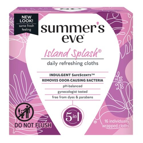 Summer Eve Island Splash Daily Refreshing Cloths Intimate 16u