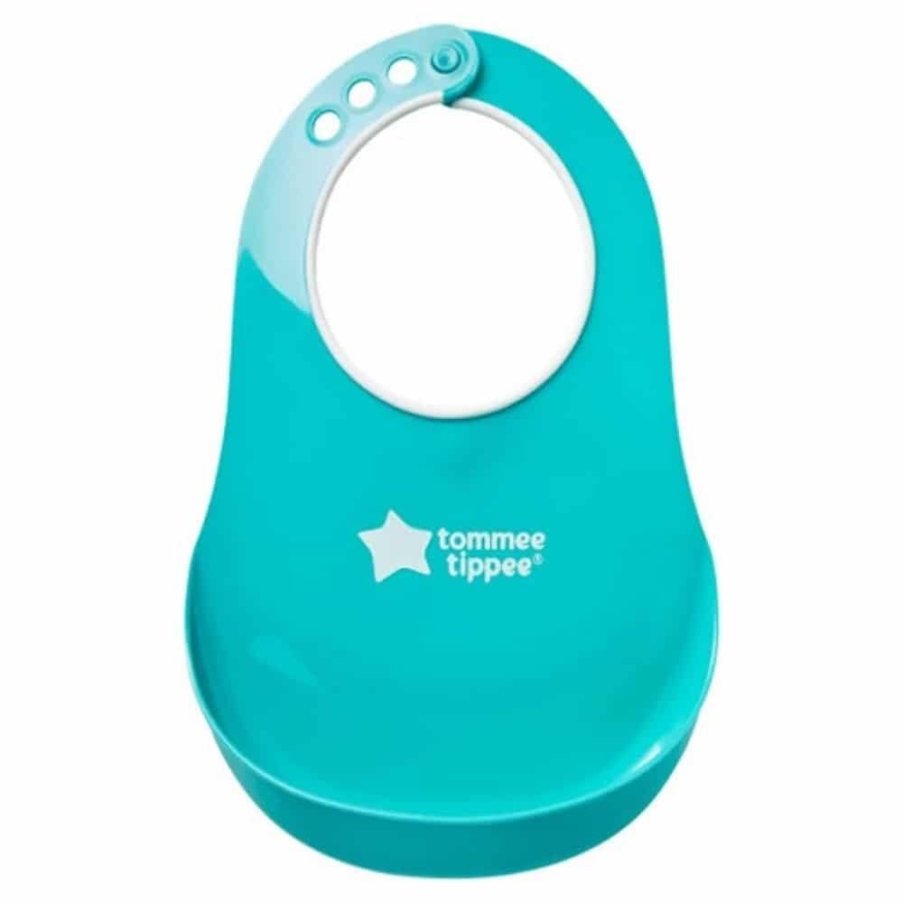 Tommee Tippee Bavoir Avec Fermoir Reglable Turquoise 1u