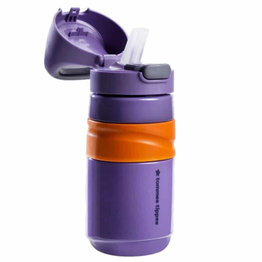 Tommee Tippee Gourde A Paille Anti Fuites Mauve 500ml 1u