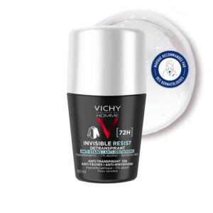 Vichy Homme Deodorant Roll On Invisible Resist Dermo Detranspirant Anti Taches Anti Irritations 72h 50ml 2