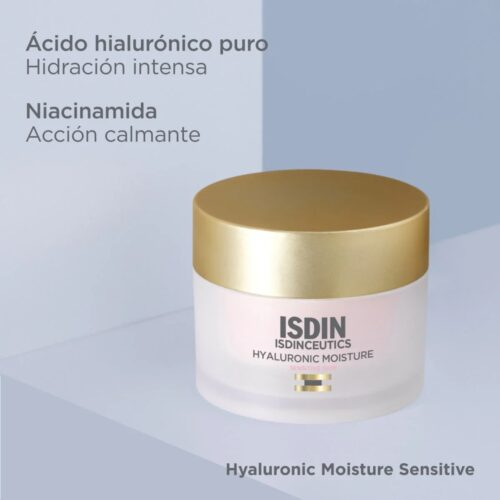 Isdin Isdinceutics Hyaluronic Moisture Creme Hydratante Peau Sensible 50g 2