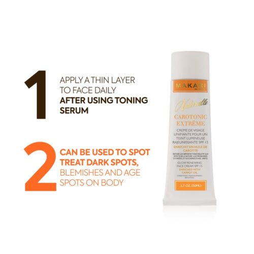 Makari Naturalle Carotonic Extreme Creme Visage Unifiante Rajeunissante Spf15 50ml 4