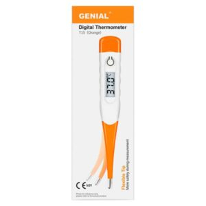 Genial Thermometre Digital Pointe Flexible T15sc Orange 1u