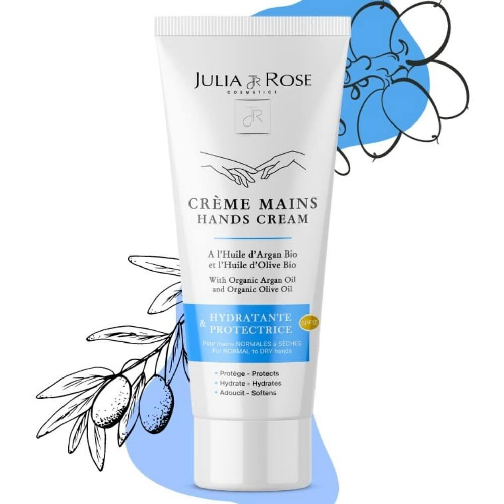 Julia Et Rose Creme Mains Hydratante Et Protectrice Spf15 50ml