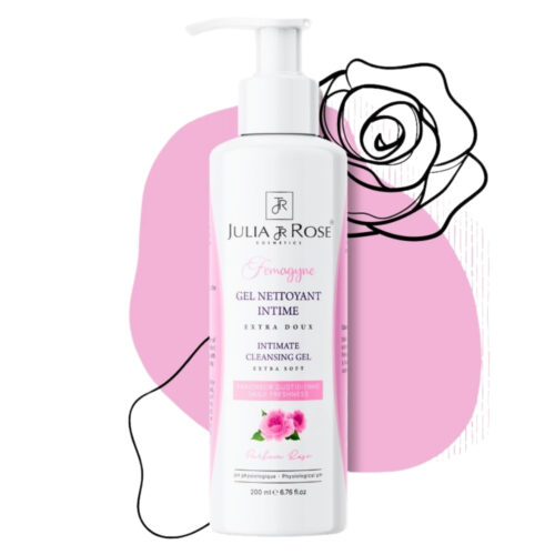 Julia et Rose Femagyne Gel Nettoyant Intime Extra Doux Parfum Rose - 200ml