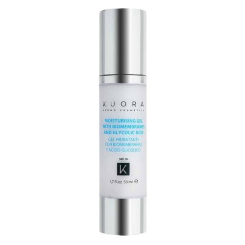 Kuora Facial Line Gel Hydratant Aux Biomembranes Et A L Acide Glycolique Spf10 50ml