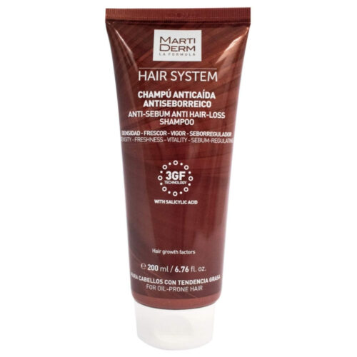 Marti Derm Hair System Shampoing Anti-Chute et Séborégulateur - 200ml