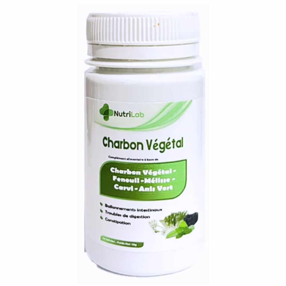Nutrilab Charbon Vegetal Fenouil Melisse Carvi Et Anis Vert 30 Gelules