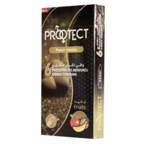 Protect Plaisir Intense Preservatifs Nervures Arome Fruits 6u