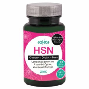 Sakal Hsn Zinc Cheveux Ongles Et Peau 30 Gelules