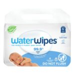 WaterWipes Lingettes pour Bébés à Base d'Eau - 4x60u