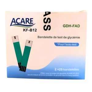 Acare Bandelettes De Test De Glycemie Gdh Fad 2x25u
