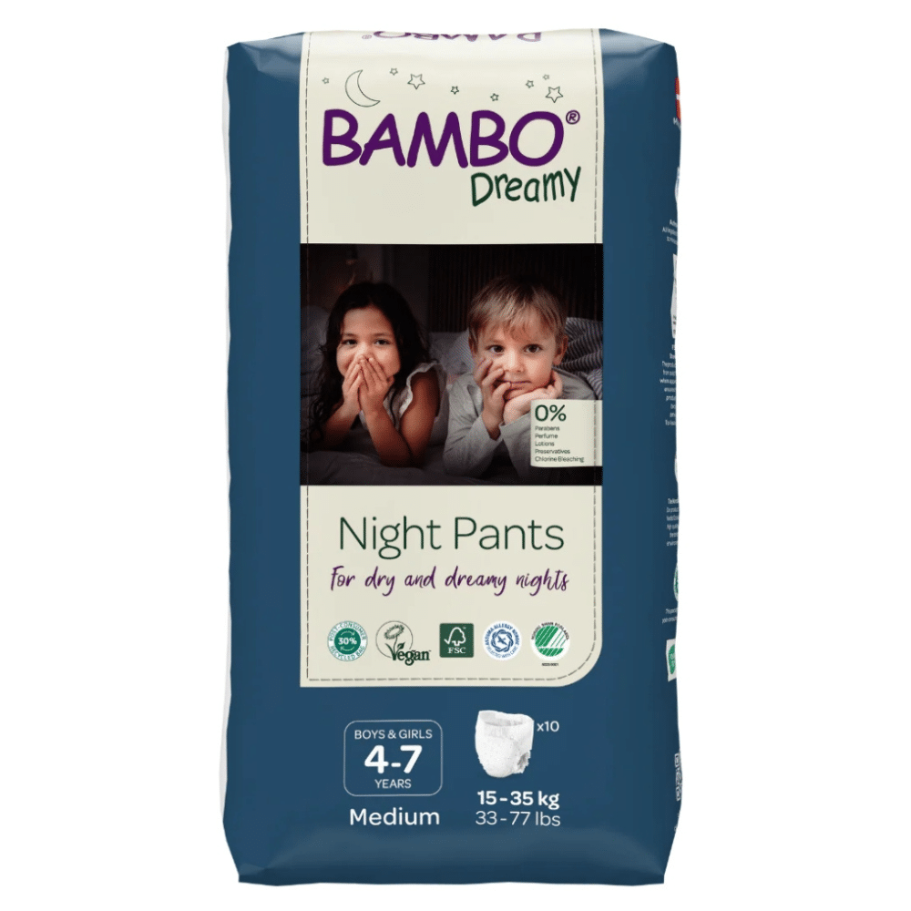 Bambo Dreamy Night Pants Garcons Et Filles 4 7ans M 15 35kg 10u