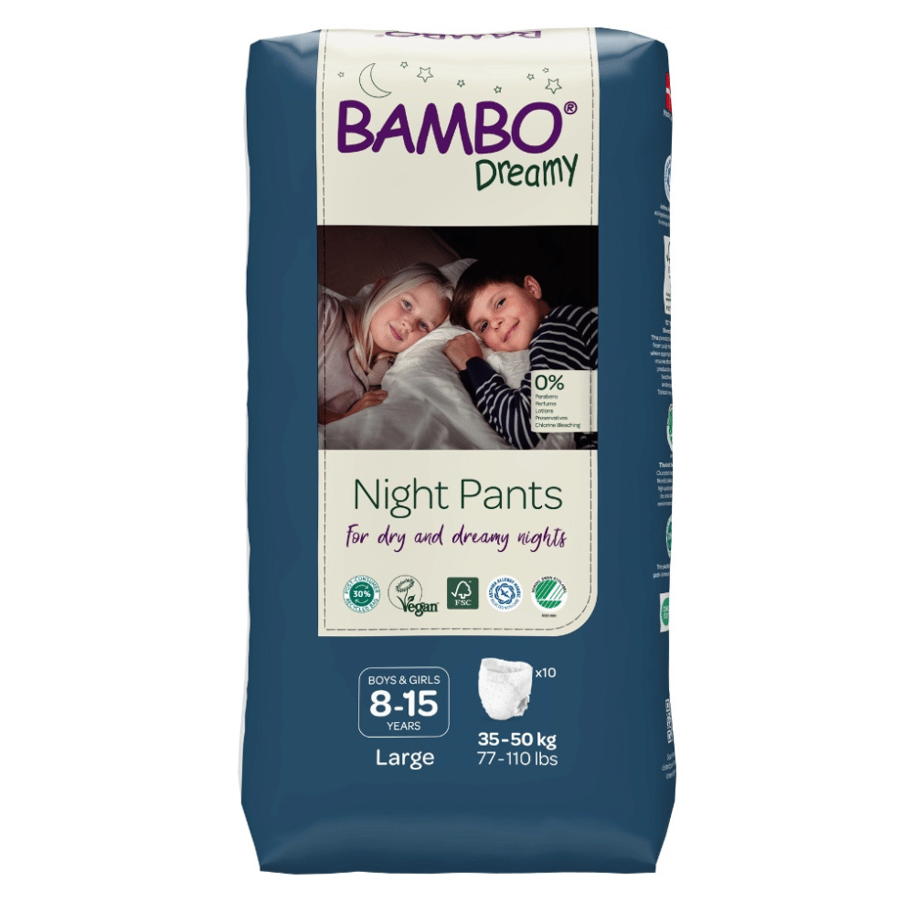 Bambo Dreamy Night Pants Garcons Et Filles 8 15ans L 35 50kg 10u