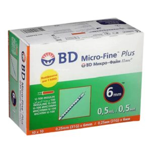 Bd Micro Fine Plus Aiguille Insuline 31g 6mm